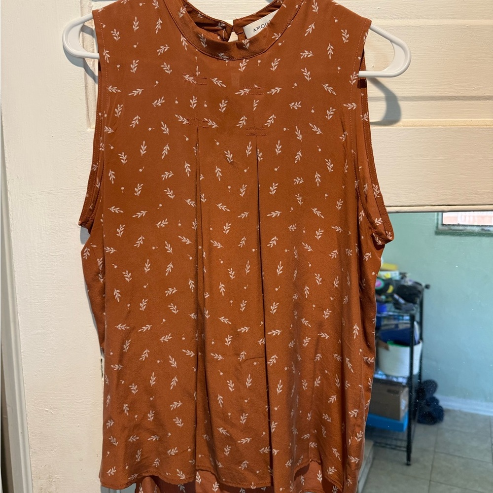 Amour Vert Silk tank top - medium